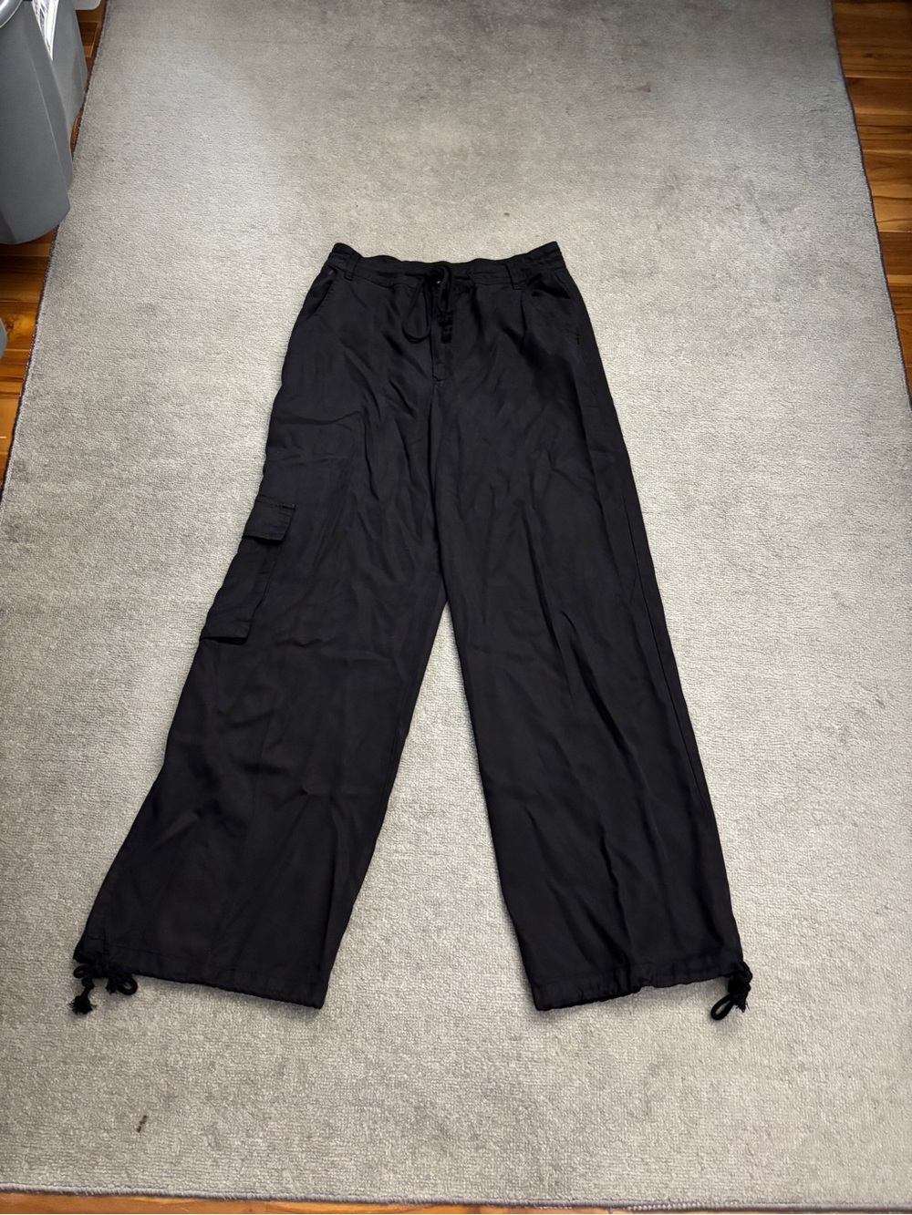 Young Fabulous Broke Wide Leg Casual Pants Black Women’s